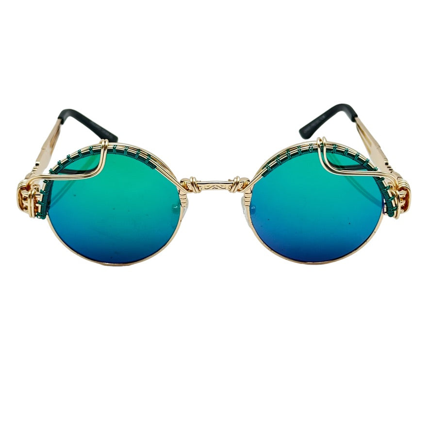 Best Seller TEAL Round Spunglasses