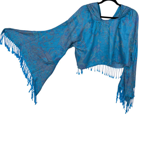 BUTTERFLY BELL PASH TOP - Paisley Blues