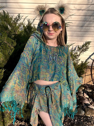 SHE'S A FAIRY - 2 pc Set Teal Paisley