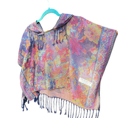 Electric Garden - Pashmina Hooded Crop Top