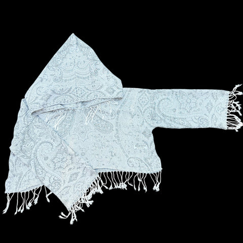 Pash Cropped Hoodie - Winter Paisley