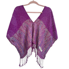 V PASH CROP TOP - Purple Paisley