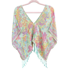 PASHMINA HALTER V CROP TOP - Exotic Flowers