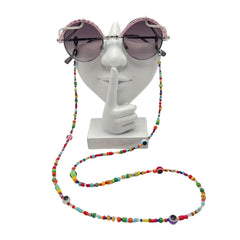 Rainbow Beaded Eyes - Sunglasses Chain