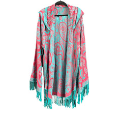 PASH ROBE - Bright Teal Paisley