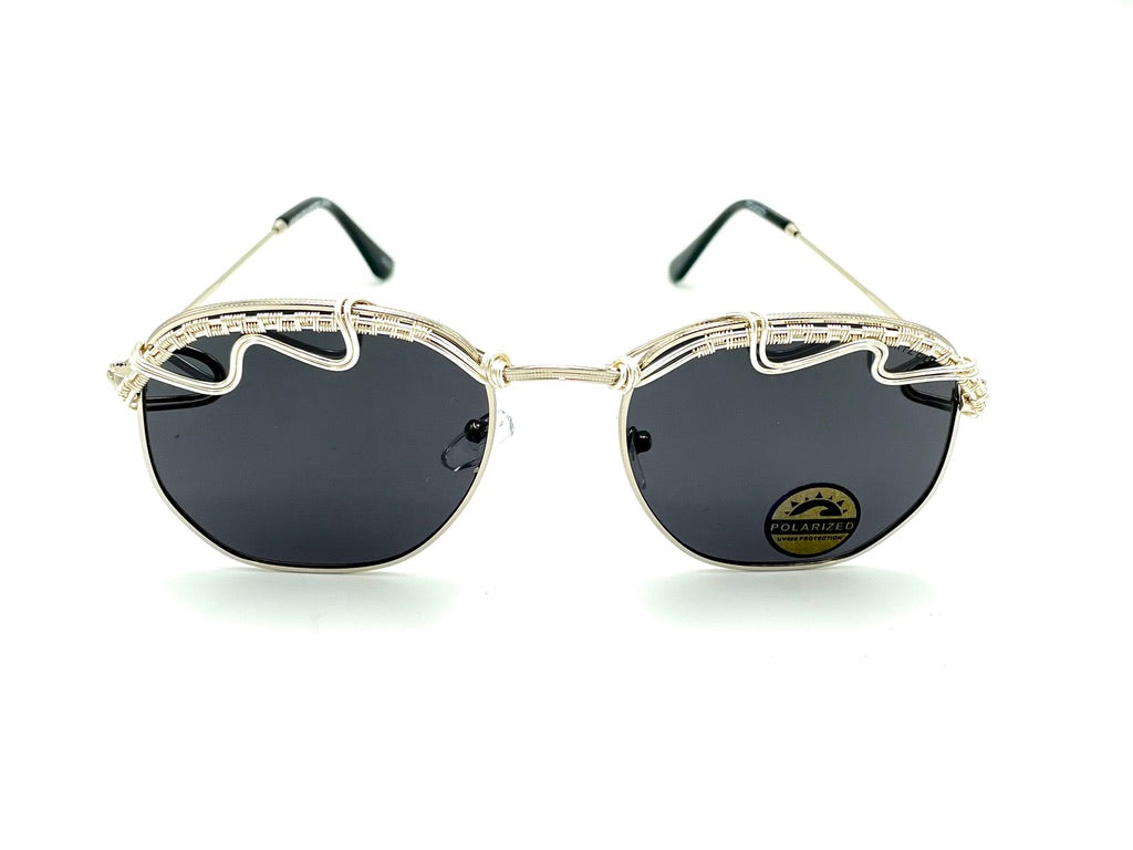 Polarized Black + Silver Sunglasses B.N.U.S Italy-made Polarized Sunglasses, Corning Vision  main image 3