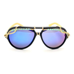 AVIATOR Wood Polarized - Blue