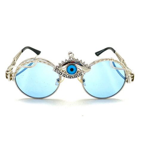 Baby Blue w Silver