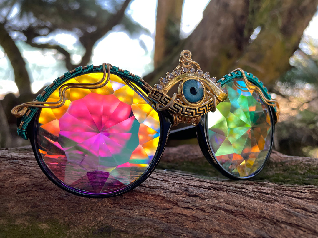 Third Eye Crystal Copper Wire high quality Glasses